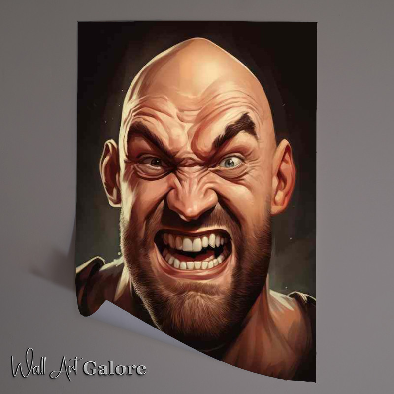 Buy Unframed Poster : (Caricature of Tyson fury the worlds greatest boxing fighter)