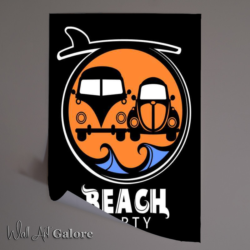 Buy Unframed Poster : (Beach Party Surfs Up)