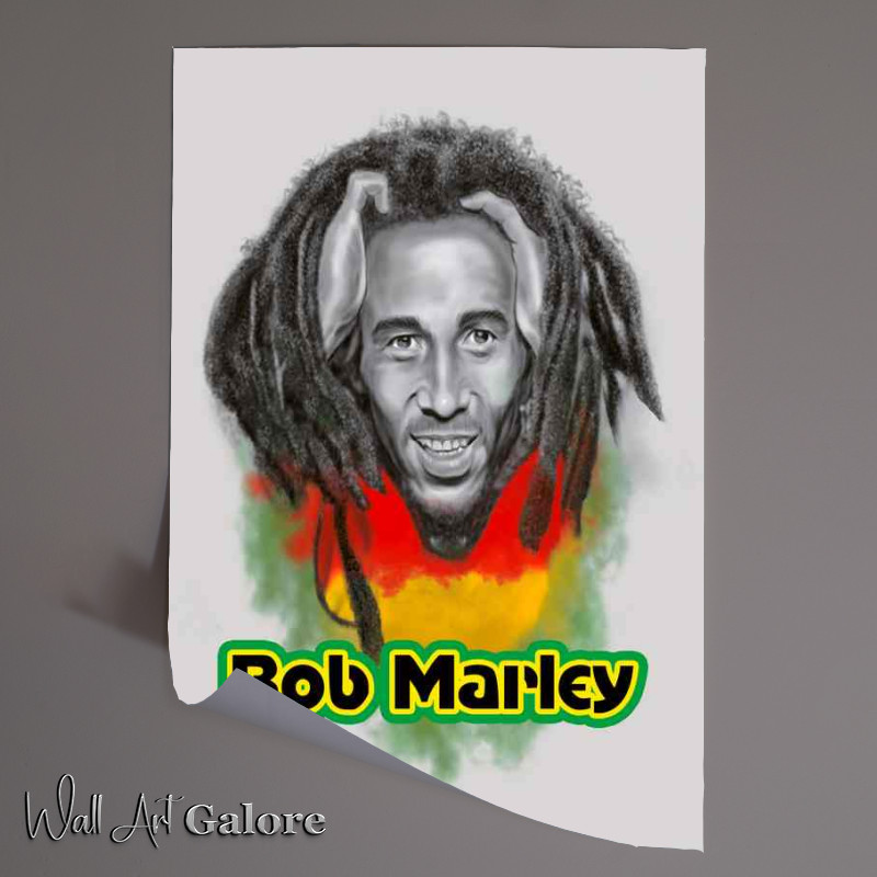 Buy Unframed Poster : (Bob Marley Rasta Art)