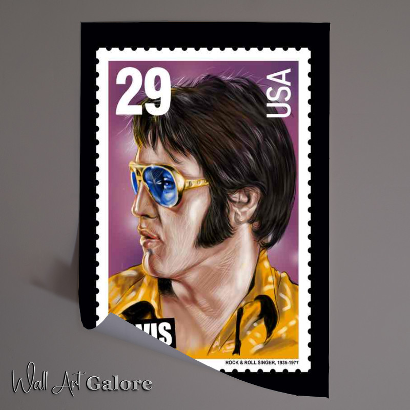 Buy Unframed Poster : (Elvis Rock And Roll Music Singer)