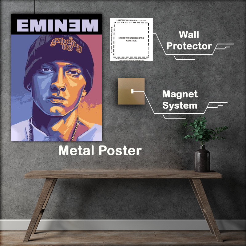 Buy Metal Poster : (Emenim Music Rapper Slim Shady)
