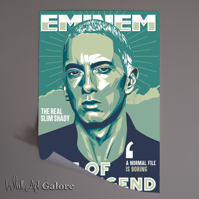 Buy Unframed Poster : (Eminem life of the legend Rapper music)