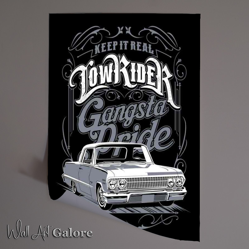 Buy Unframed Poster : (Gangsta Ride Low Rider)