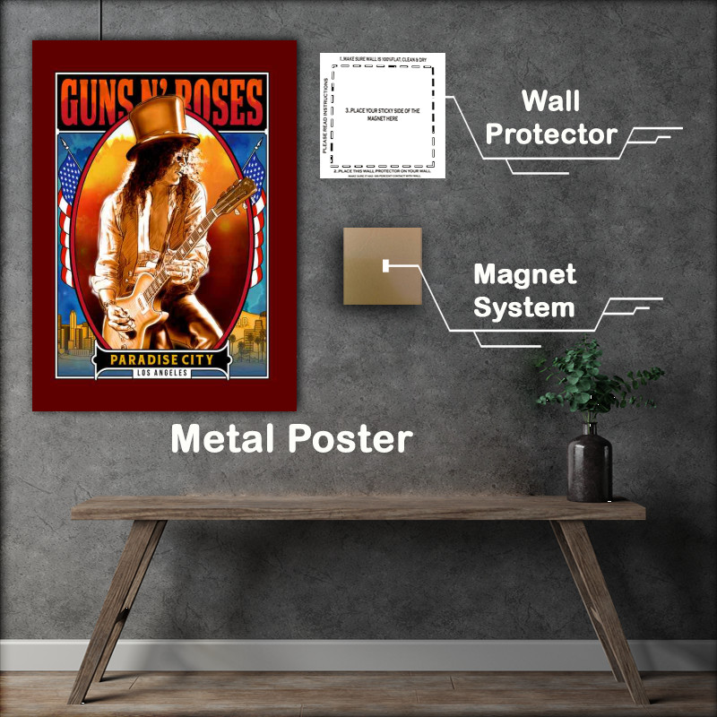 Buy Metal Poster : (Guns N Roses Paradise City)