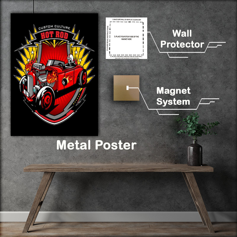 Buy Metal Poster : (Hot Rod The Custom Culture)