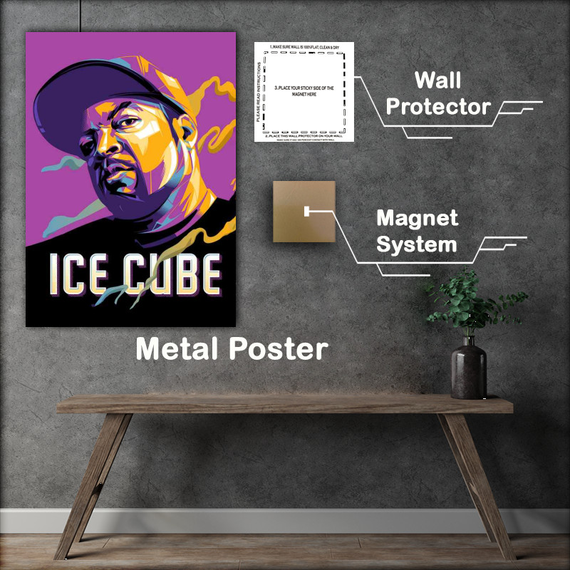Buy Metal Poster : (Ice Cube Pop Art Music Rapper)