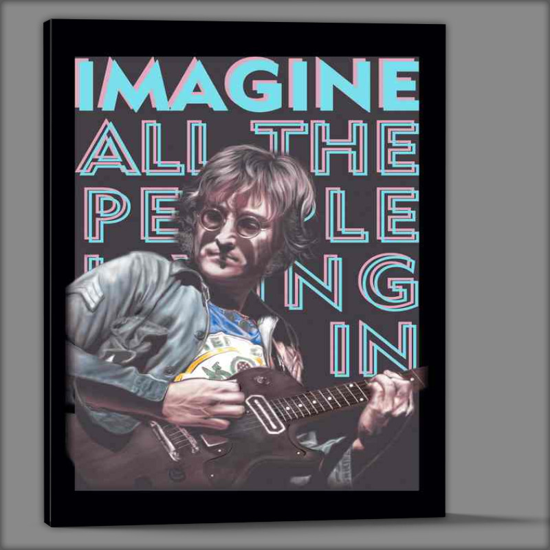 Buy Canvas : (Imagine John Lennon All the people)