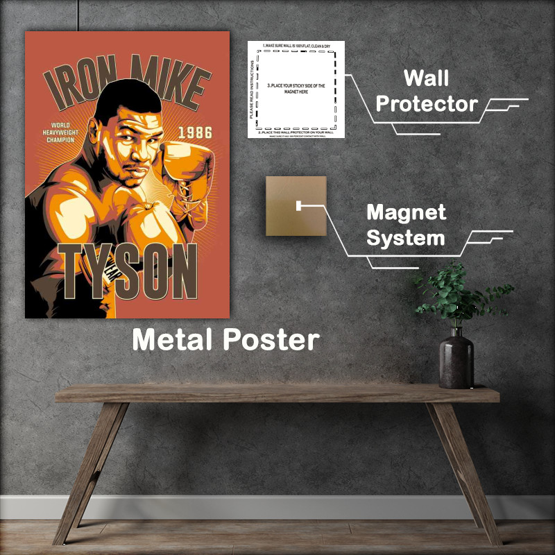 Buy Metal Poster : (Iron Mike Tyson Worlds Greatest Boxer)