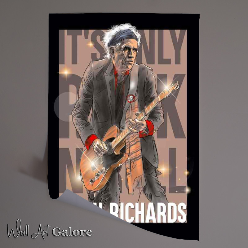 Buy Unframed Poster : (Keith Richards Its Only Rock And Roll)