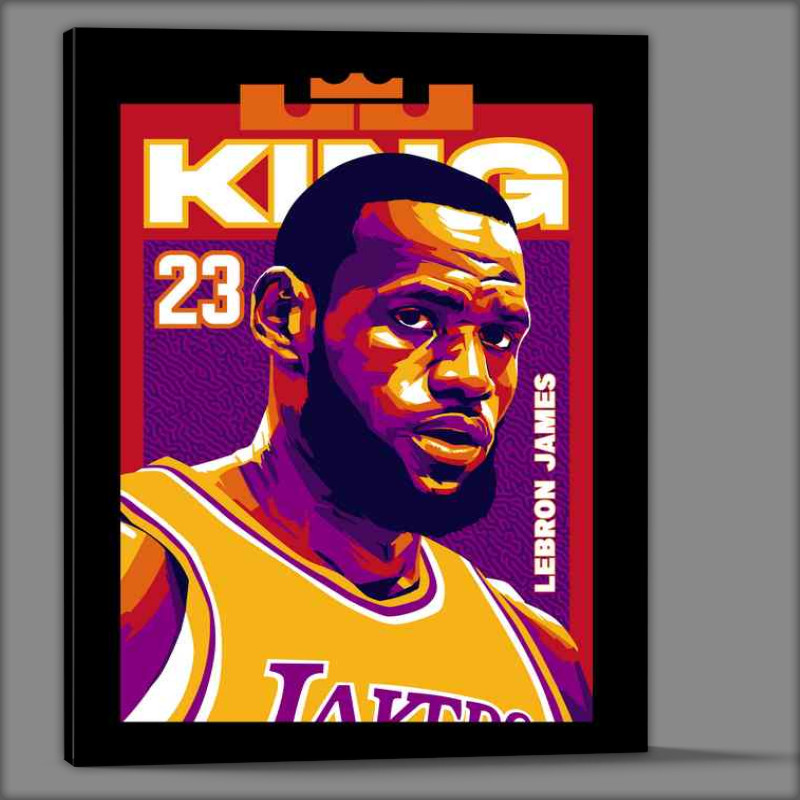 Buy Canvas : (King Lebron james basketball)