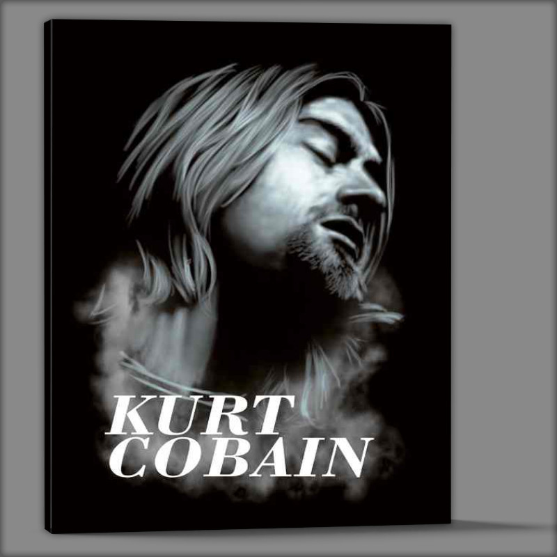 Buy Canvas : (Kurt Cobain Music Art)