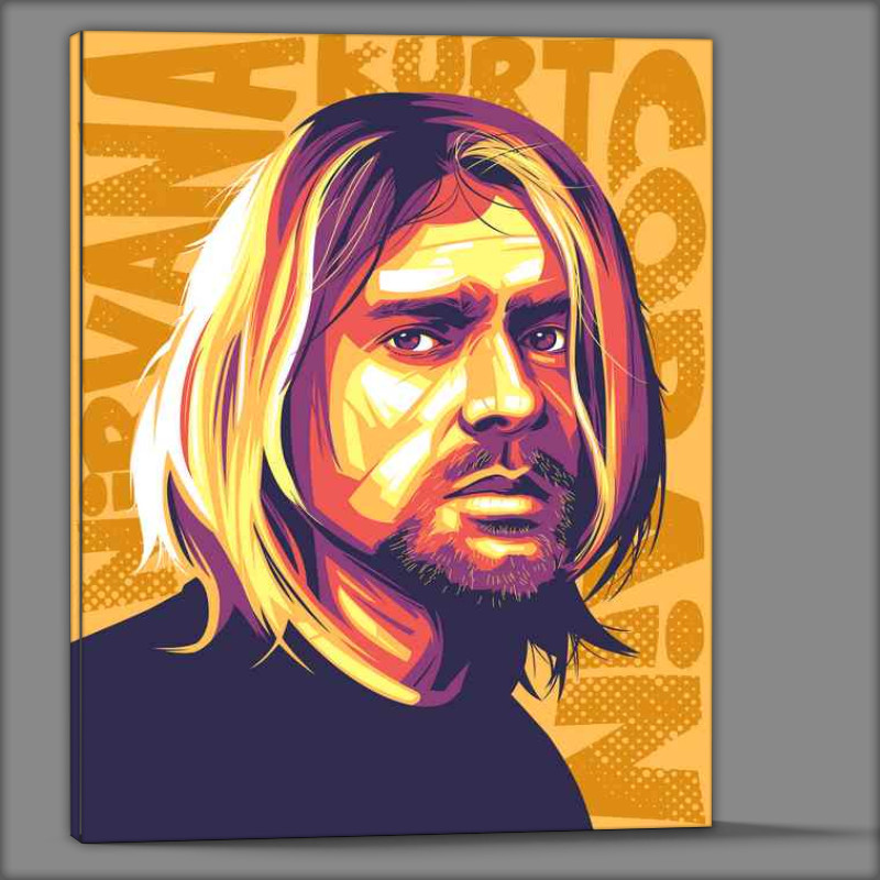 Buy Canvas : (Kurt Cobain Pop Art music)