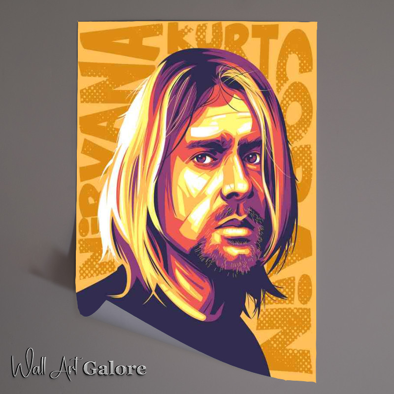 Buy Unframed Poster : (Kurt Cobain Pop Art music)