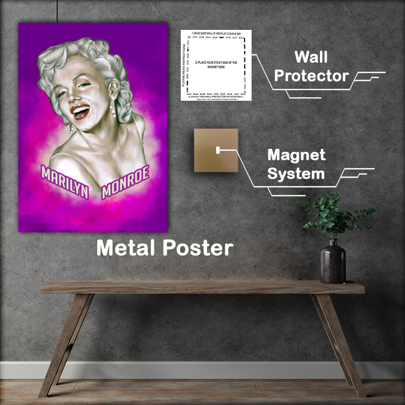 Buy Metal Poster : (Marilyn monroe Art)