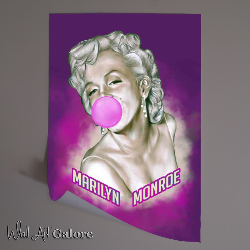 Buy Unframed Poster : (Marilyn monroe bubble Art)