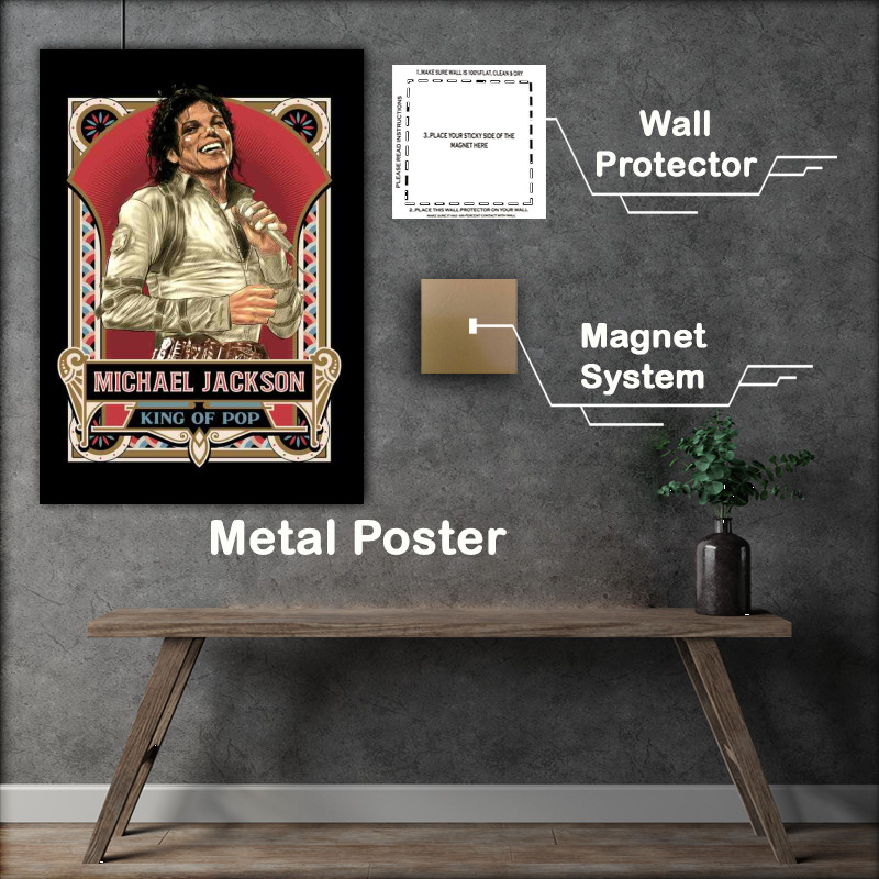 Buy Metal Poster : (Michael Jackson)