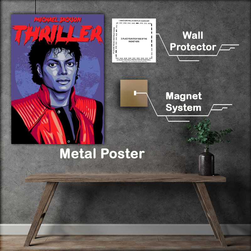 Buy Metal Poster : (Michael jackson thriller)