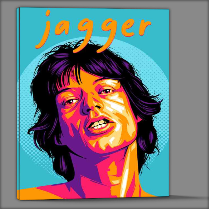 Buy Canvas : (Mick Jagger Pop Art)