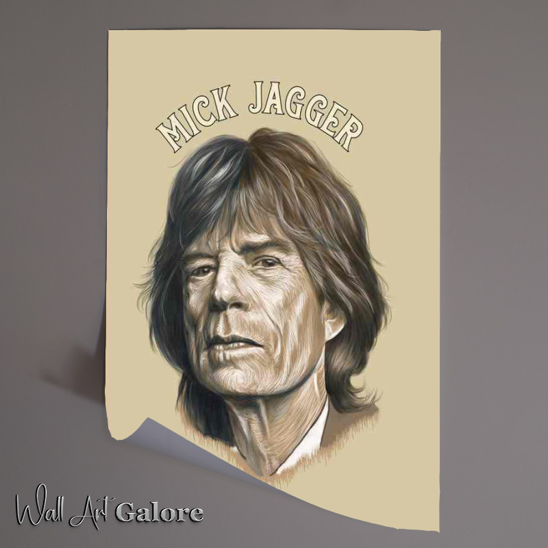 Buy Unframed Poster : (Mick jagger art)