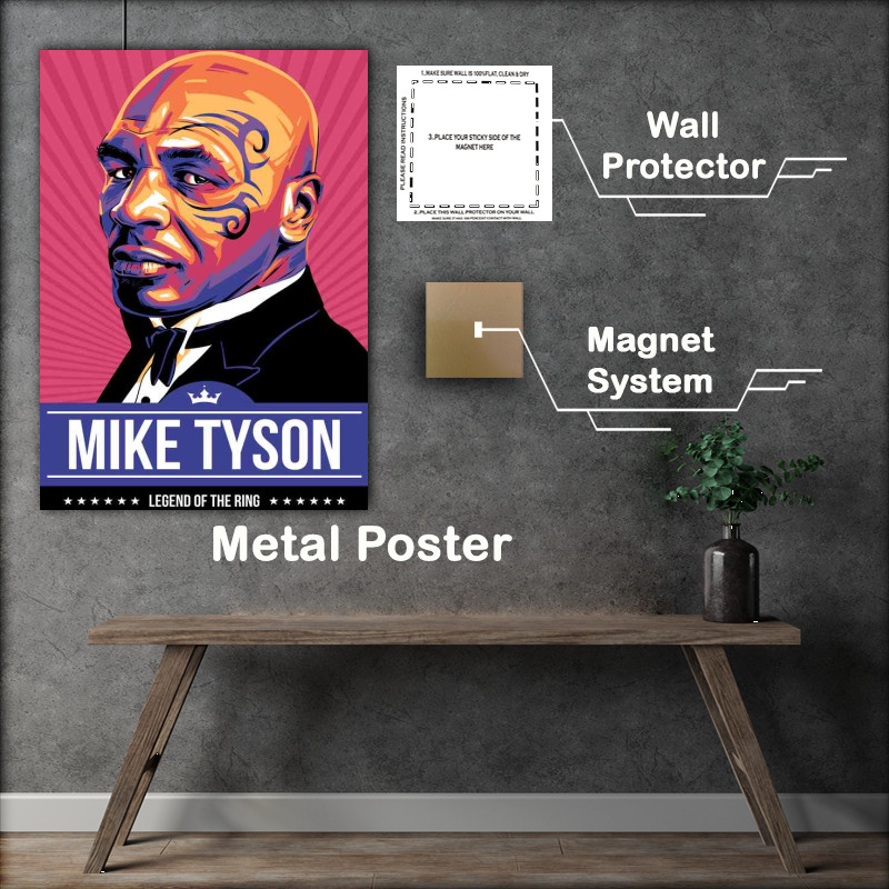 Buy Metal Poster : (Mike Tyson boxing)
