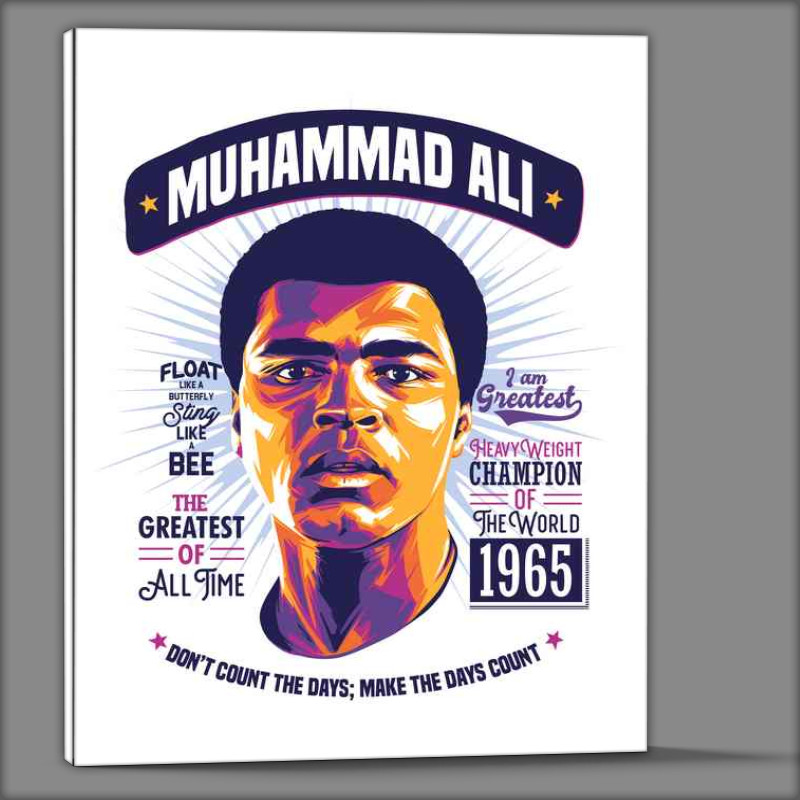 Buy Canvas : (Muhammad Ali Lover Not A Boxer)