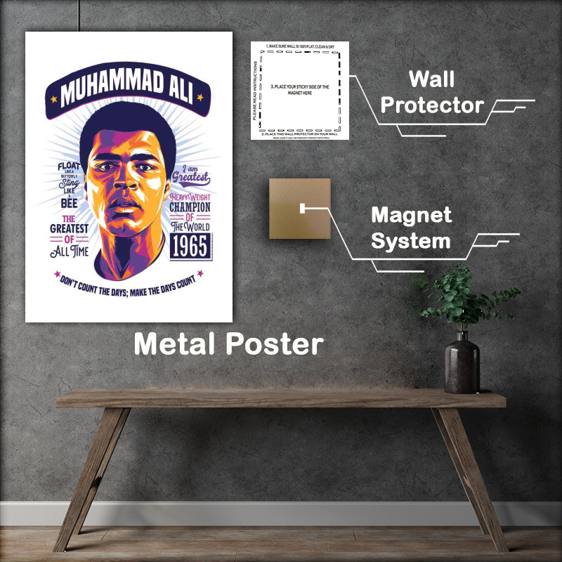 Buy Metal Poster : (Muhammad Ali Lover Not A Boxer)