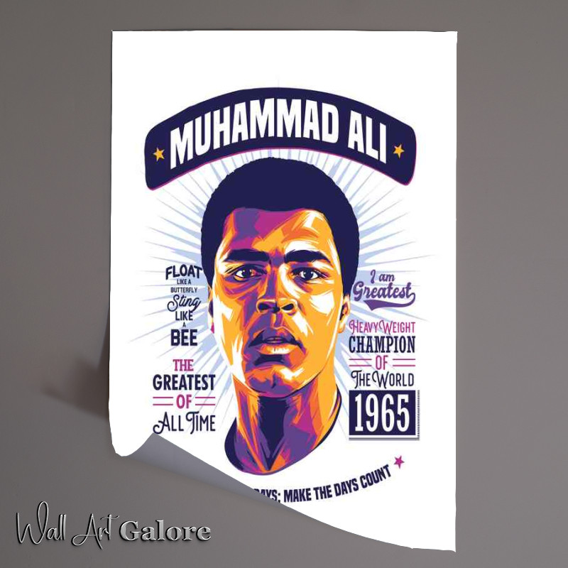 Buy Unframed Poster : (Muhammad Ali Lover Not A Boxer)