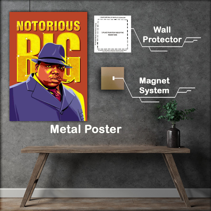 Buy Metal Poster : (Notorious Big music Rapper)