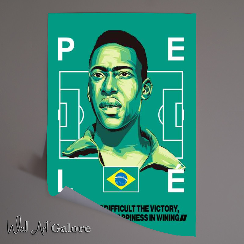 Buy Unframed Poster : (Pele Football Player)