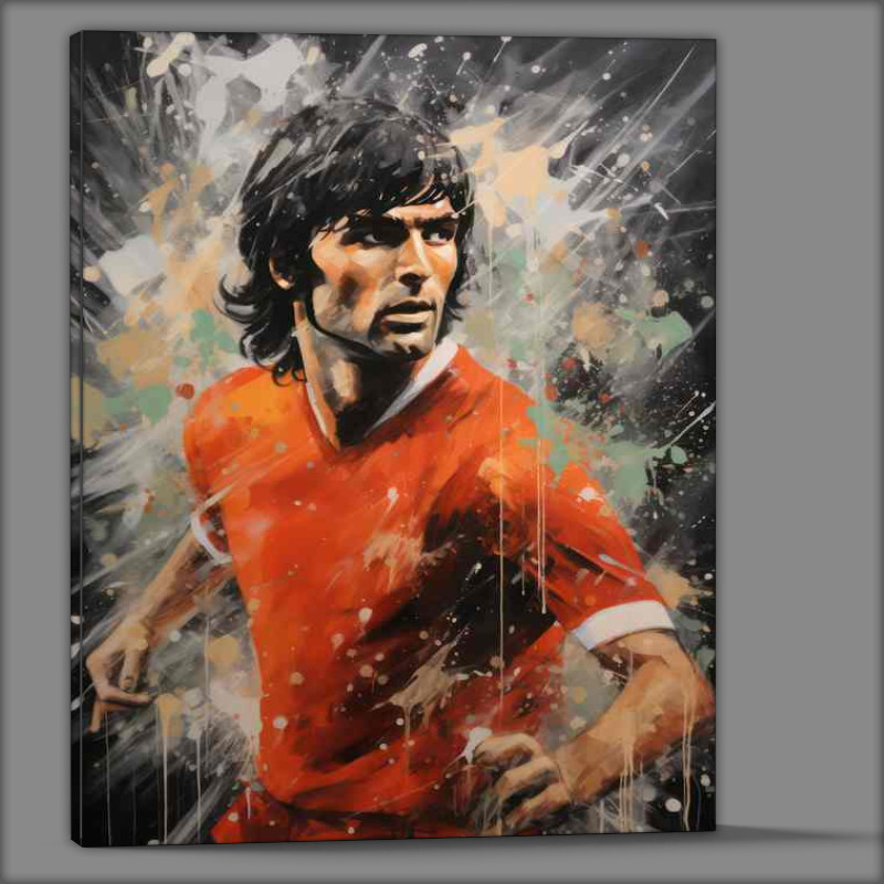 Buy Canvas : (George Best Footballer)