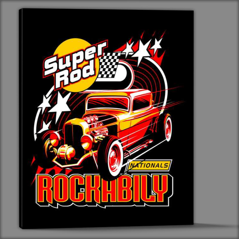 Buy Canvas : (Rockabilly Super Hot Rod)
