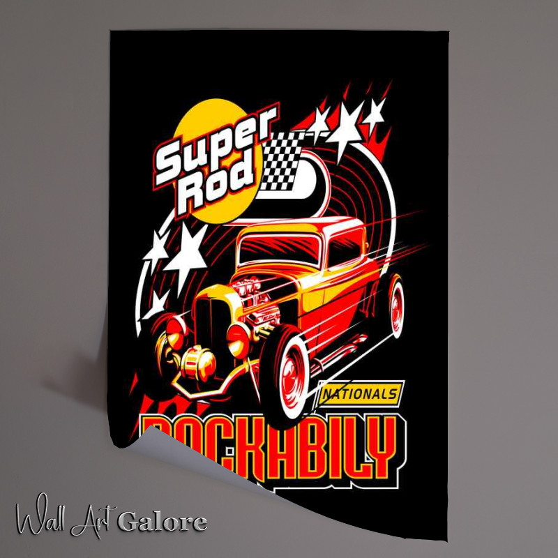 Buy Unframed Poster : (Rockabilly Super Hot Rod)