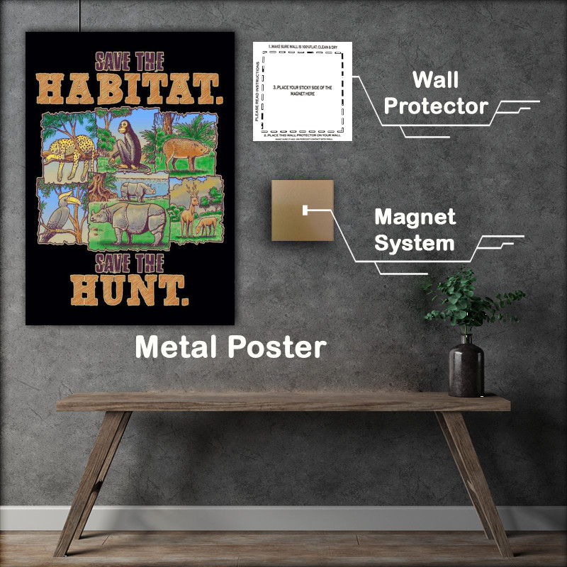 Buy Metal Poster : (Save The Animals)