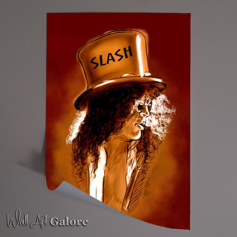 Buy Unframed Poster : (Slash guns and roses Art)