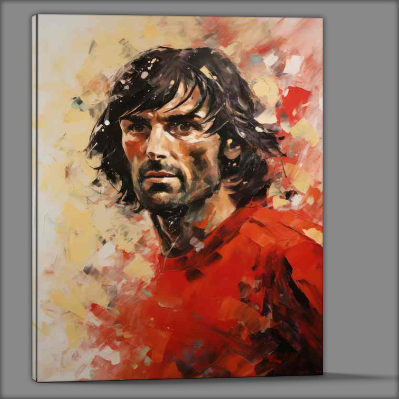 Buy Canvas : (George Best Footballer golden boots)