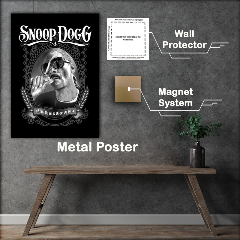 Buy Metal Poster : (Snoop Dog Rhythm and Gangster)