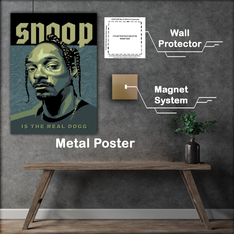 Buy Metal Poster : (Snoop Music Rapper)