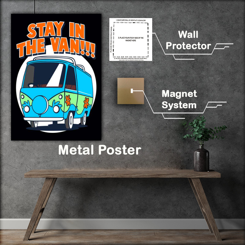 Buy Metal Poster : (Stay In The Van Camping Its A Life Style)