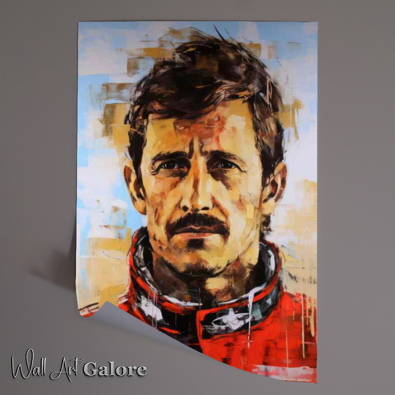 Buy Unframed Poster : (Graham Hill Formula one racing_driver portrait)