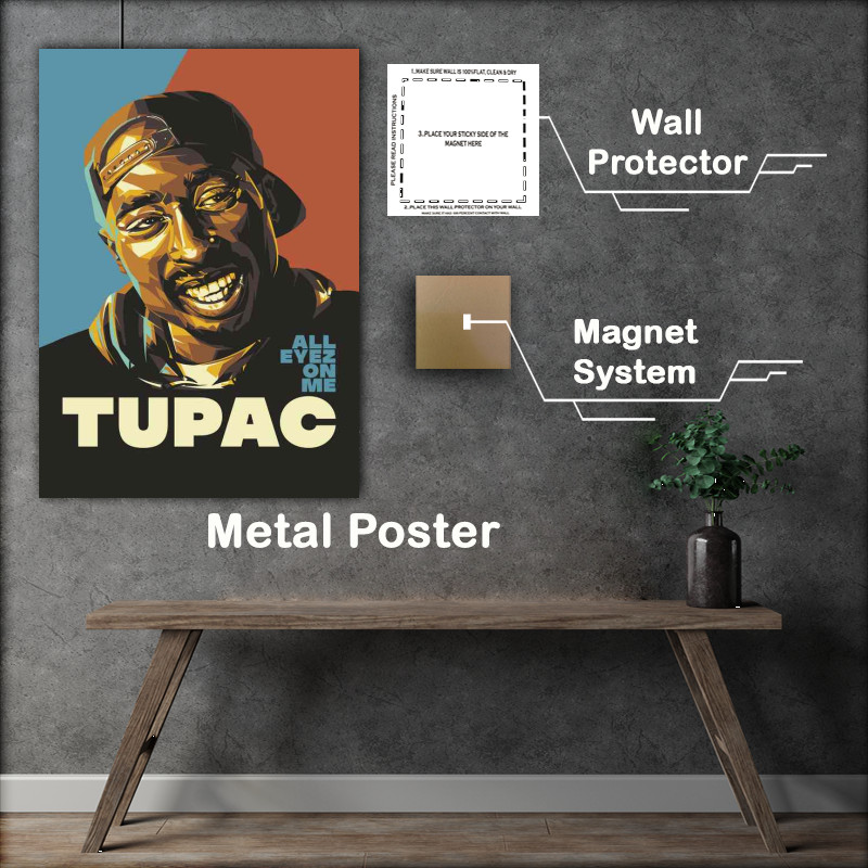 Buy Metal Poster : (Tu Pac All Eyez On Me)