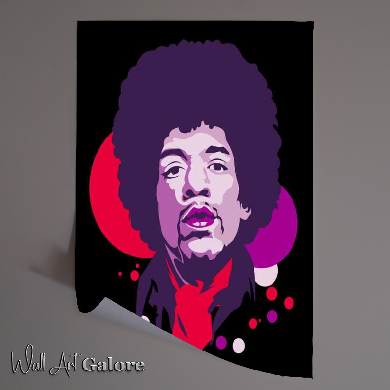 Buy Unframed Poster : (jimmi hendrix retro)