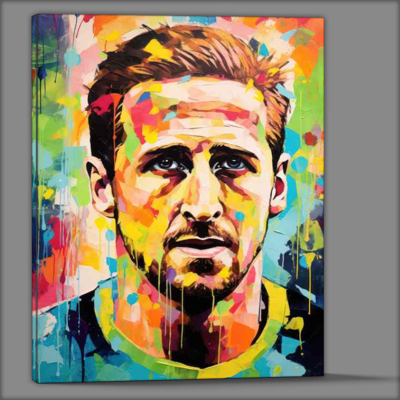 Buy Canvas : (Harry Kane Footballer spalsh art style)