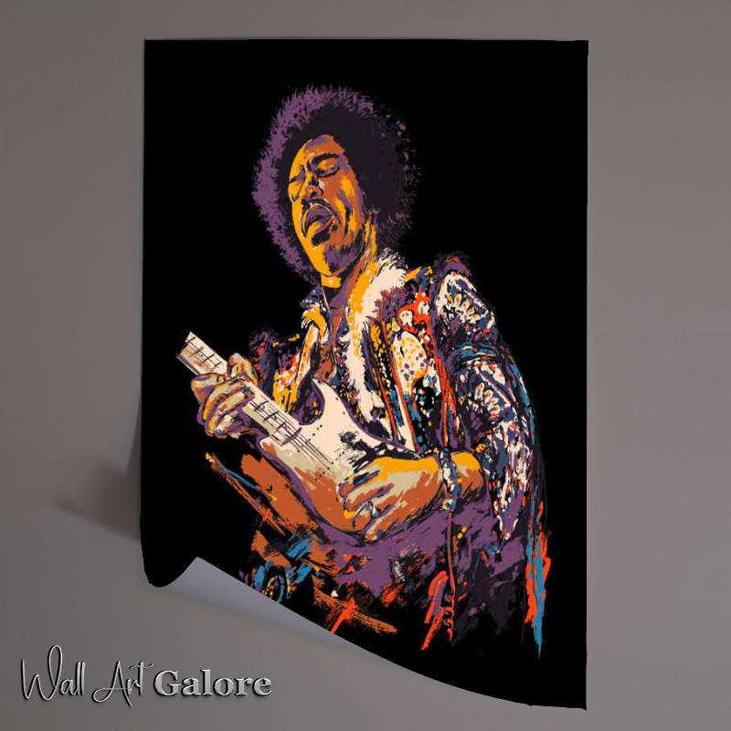 Buy Unframed Poster : (purple haze Brush stroke style)