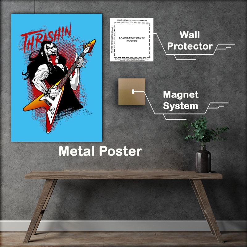 Buy Metal Poster : (thrash in Kiss)
