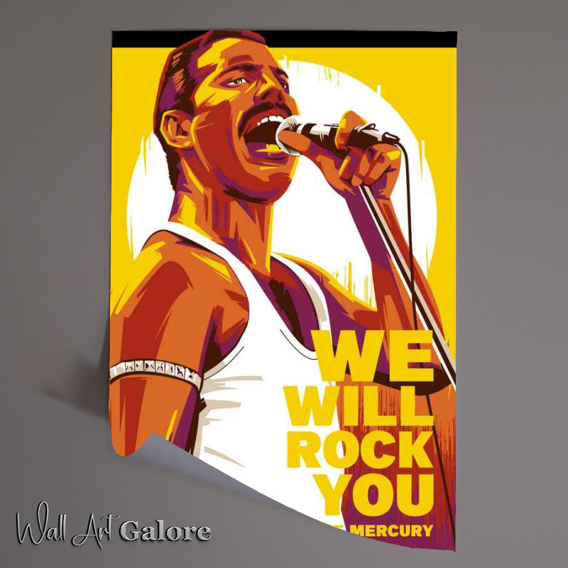 Buy Unframed Poster : (we will rock you freddie music)