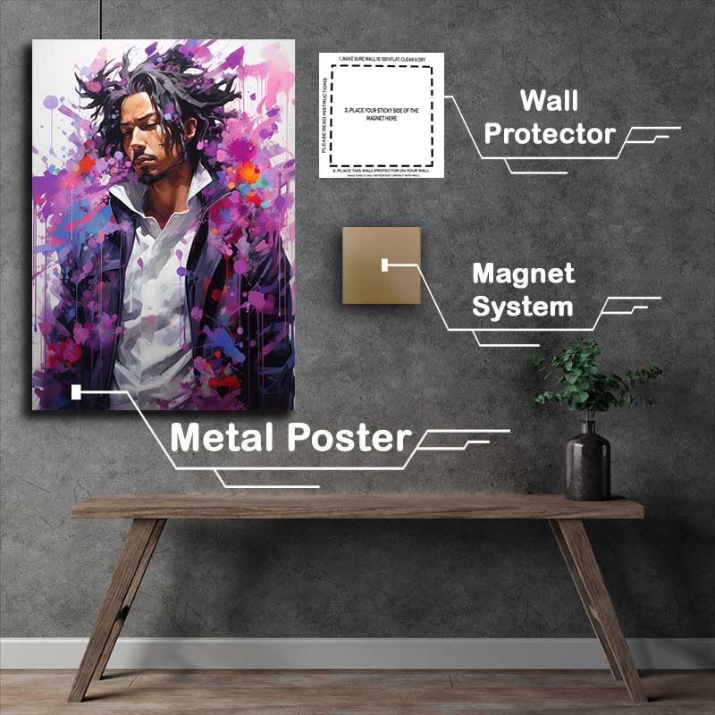 Buy Metal Poster : (Mr fenagi splash of colours)