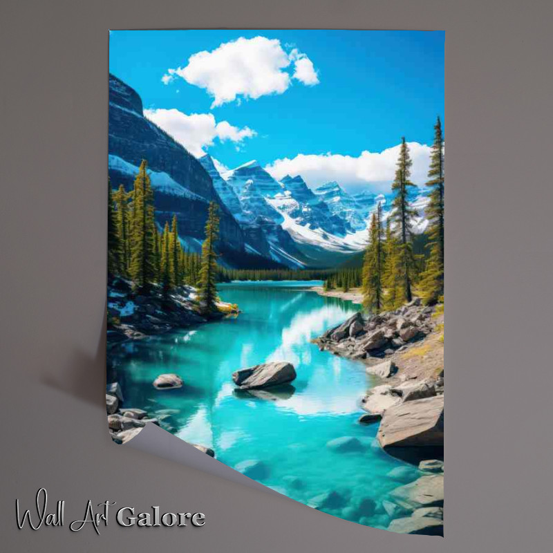 Buy Unframed Poster : (Banff national park canada rich blue sky)