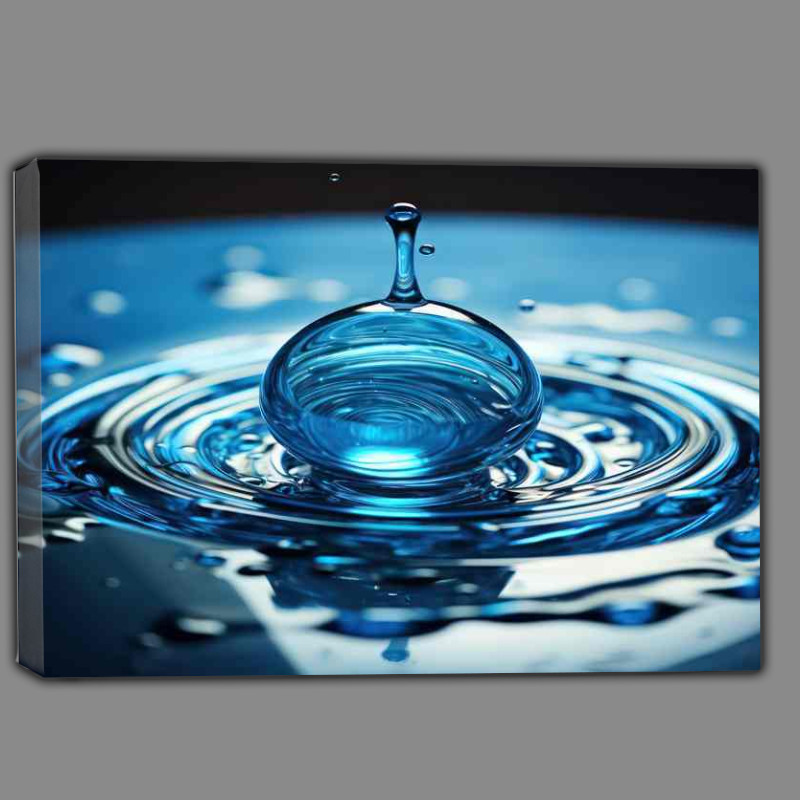 Buy Canvas : (Droplet Hitting The Water)