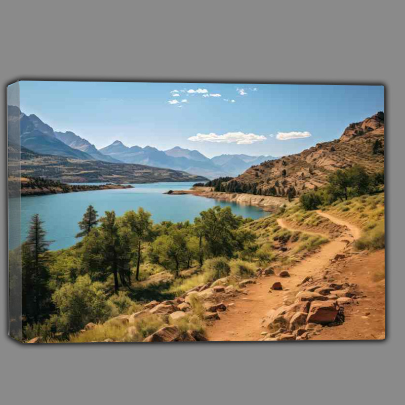 Buy Canvas : (Lakes And The Mountains During the day in utah)
