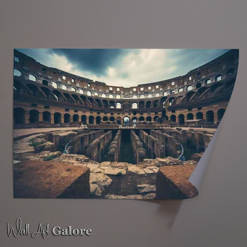 Buy Unframed Poster : (The Roman coliseum in italy an amazing view from the inside)